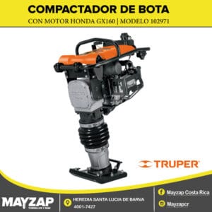 Compactador de bota de gasolina marca truper con motor Honda 102971 BAI-55