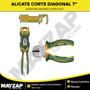 Alicate de corte diagonal de 7” pulgadas JADEVER modelo JDPL3C07