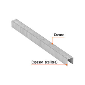 Grapa Corona calibre 22 marca Forza