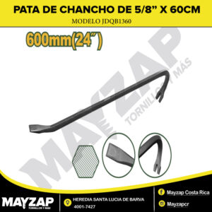 Pata de Chancho de 24" x 5/8" Jadever Modelo JDQB1360