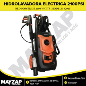Hidrolavadora eléctrica de 2100 PSI de 2100 watts modelo RED POWER modelo 32045