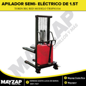 Apilador Semi Eléctrico de 1500 KG Torin Big RED TRSPN1516