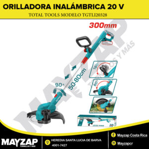 Orilladora inalambrica de 20 voltios marca total tools modelo TGTLI20328
