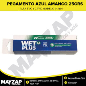 Pegamento azul para PVC amanco 25 gramos modelo 945156