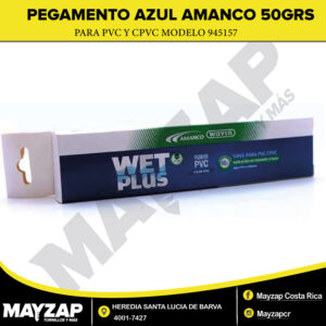 Pegamento azul para PVC Amanco de 50 gramos modelo 915157