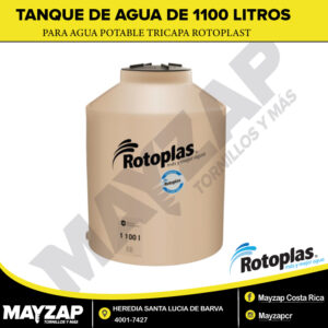 Tanque Para Agua Potable de 1100 litros Tricapa Rotoplast