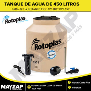 Tanque Para Agua Potable de 450 litros Tricapa Rotoplast