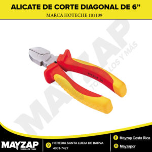 Alicate de corte diagonal de 6 pulgadas hoteche Aislado modelo 101109