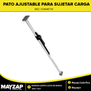 Barra Para Sujetar Carga de Furgones tipo Pato Ajustable Barra de Carga Ajustable Redonda Heavy Duty KINJB101XL — Cargo Load Bar de 89” a 105”