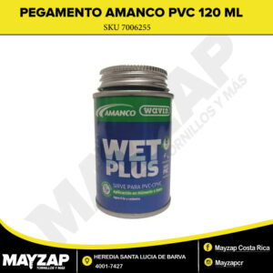 Pegamento PVC Azul Amanco 120 ml — Adhesivo para Tuberías y Accesorios de PVC de Alta Resistencia