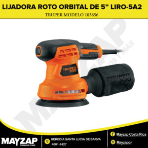 Lijadora Roto Orbital 5” 260W Truper Pro 103656