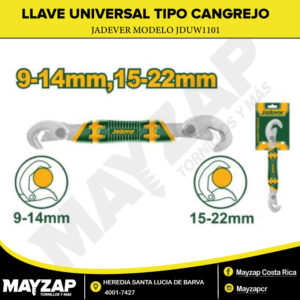 LLAVE UIVERSAL TIPO CANGREJO JADEVER JDUW1101
