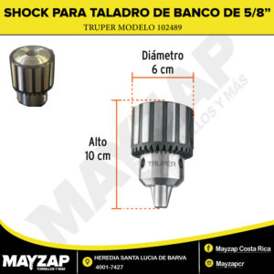 Shock o Broquero para Taladro de Pedestal 5/8" Truper 102489
