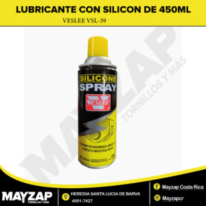 LUBRICANTE CON SILICON VESLEE VSL-39 DE 450 ML