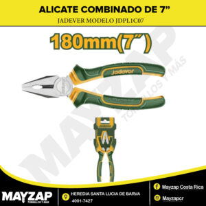 Alicate de corte diagonal de 7” pulgadas JADEVER modelo JDPL3C07