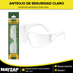 ANTEOJO DE SEGURIDAD CLARO JADEVER MODELO JDSG1801