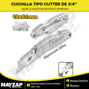 Cutter tipo cuchilla de Aluminio de 3/4" jadever JDSK9461