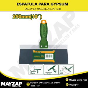 Espatula Para Gypsero de 10" Jadever JDPT7325