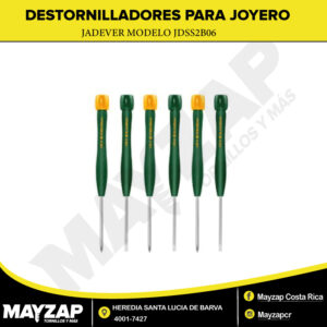 JUEGO DE DESTORNILLADORES O DESATORNILLADORES PARA JOYERO JADEVER JDSS2B06