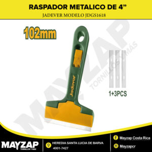 Raspador Metálico 4" — Jadever JDGS1618