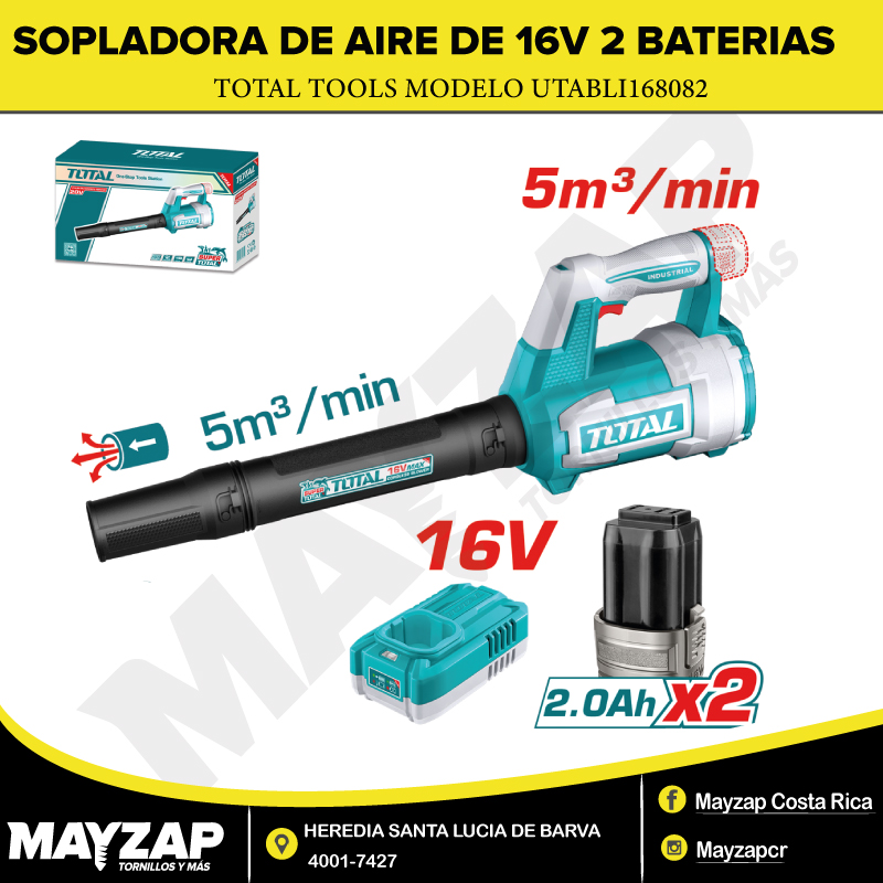 Sopladora de Bateria TOTAL TOOLS Modelo TABLI20018 - Mayzap