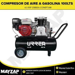 COMPRESOR DE AIRE A GASOLINA 100 LTS 6.5 HP — URREA COMP7100