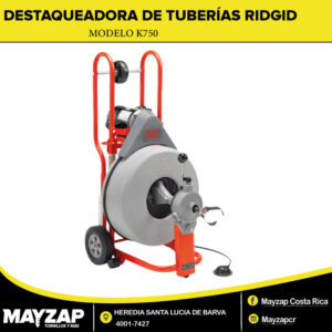 Destapadora de Tuberías RIDGID Modelo K-750