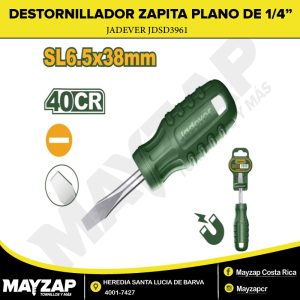 DESTORNILLADOR ZAPITA PLANO DE 1-4 X 1-1-2 JADEVER JDSD3961