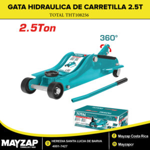 GATA HIDRAULICA DE CARRETILLA DE 2.5 TONELADAS TOTAL THT108256