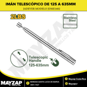 Imán Telescópico Magnético 12,5 cm a 63,5 cm JADEVER JDME1602