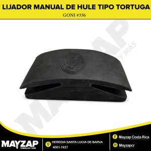 LIJADOR MANUAL DE HULE TIPO TORTUGA — Modelo 336 / GONI