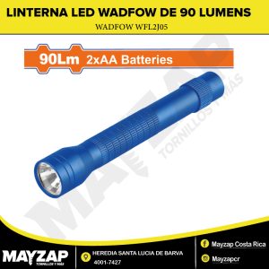 LINTERNA 90 LÚMENES A BATERÍAS AA — Modelo WFL2J05 / WADFOW