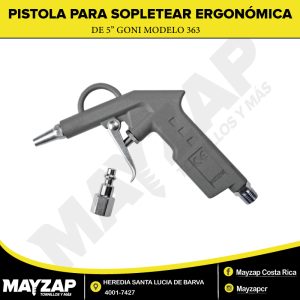 PISTOLA PARA SOPLETEAR ERGONÓMICA DE 5” — Modelo 363 / GONI