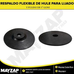 RESPALDO FLEXIBLE DE HULE PARA LIJADO Y PULIDO 5” — GONI