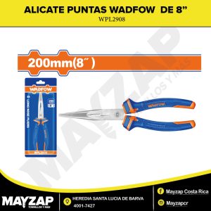 ALICATE DE PUNTAS DE 8 PULGADAS WADFOW MODELO WPL2908