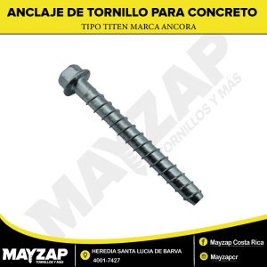 ANCLAJE DE TORNILLO PARA CONCRETO TIPO TITEN