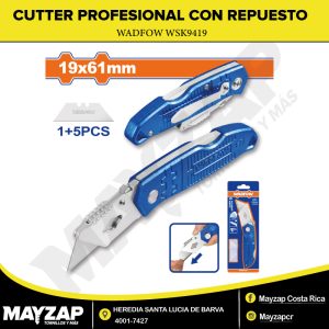 CUTTER PROFESIONAL WADFOW 61MMX19MM CON REPUESTOS — WSK9419