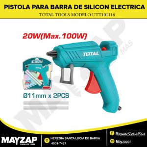 PISTOLA DE SILICÓN ELÉCTRICA 11MM 20W (MAX 100W) — TOTAL UTT101116