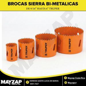 BROCAS SIERRAS DE COBALTO — / 9/16" A 6" / TRUPER