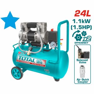 Compresor de Aire Horizontal Sin Aceite — UTCS1110242 / 24L / 1.5HP / total tools