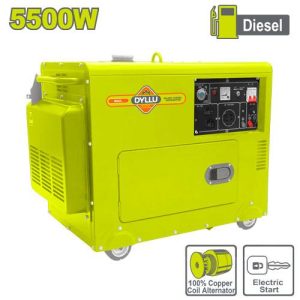 GENERADOR DIÉSEL SILENCIOSO — UDTDG2A50 / 5.0KW / DYLLU