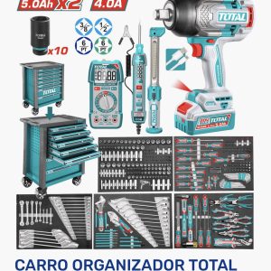 Carro Organizador de Metal con Herramientas 7 Gavetas 288 Piezas — UTHPTCS82882 / 7 Gav / 288 Pcs / total tools