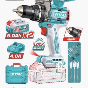 Taladro Percutor Inalámbrico Brushless con 2 Baterías — UTIDLI201668 / 20V / 166Nm / total tools