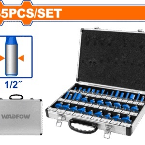 Juego Cuchillas Router Wadfow 1/2 35pcs — UWRG2P21 / 1/2 pulgada / Wadfow