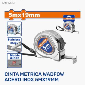Wadfow Cinta Métrica Acero Inox Wadfow 5m x 19mm WMT4420