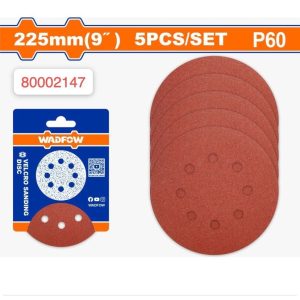 Lija para Lijadora de Pared 9" con Velcro PAQ 5 Piezas
