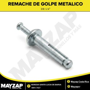 REMACHE DE GOLPE METÁLICO PARA CONCRETO —