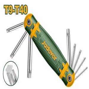 JUEGO LLAVES TORX TIPO LLAVERO T9-T40 — JDHK3281 / T9-T40 / JADEVER