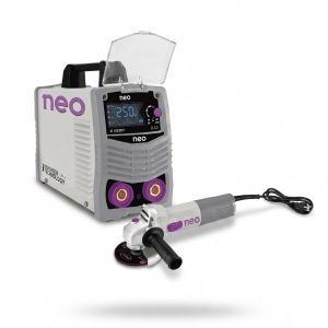 KIT INVERSOR DE SOLDAR CON ESMERILADORA — IE10250 / 250A + 850W / NEO