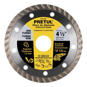 Disco de Diamante Rin Turbo 4-1/2" — DID-245P — Pretul